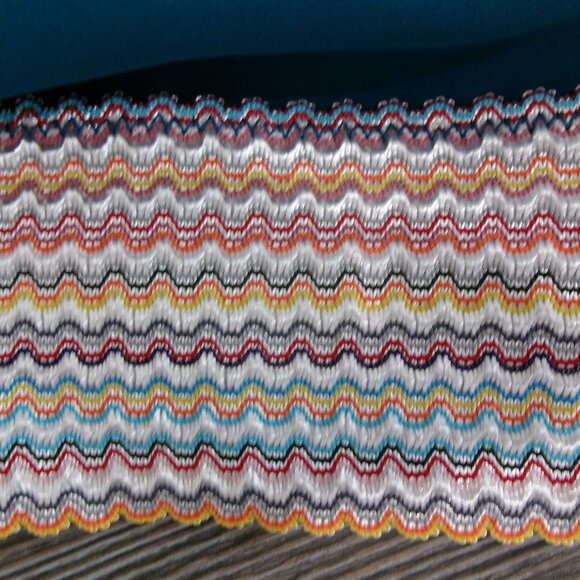 New 2 Piece High Waist Bikini Set Blooming Jelly Turquoise Teal Blue L Ruched - Picture 9 of 12